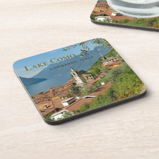 Comer Lombardei Italien Getränkeuntersetzer (Linke Seite)