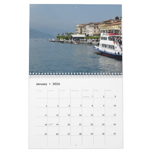 Comer See 2026 Kalender (Jan 2026)