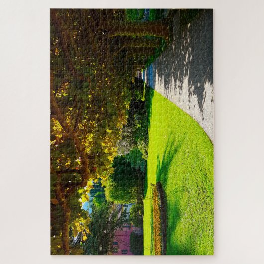 Comer See Bellagio - Wanderweg Herbst in Italien Puzzle (Vertikal)