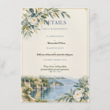 Comer See | Elegante blaue und goldene Hochzeitsde