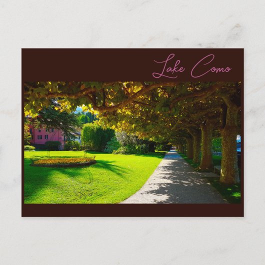Comer See Italien Bellagio Postkarte (Vorderseite)