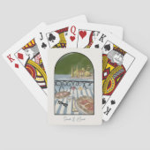 Comer See Italien Gastgeschenke Hochzeiten. Spielkarten (Rückseite)
