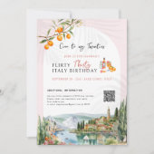 Comer See Italien | Geburtstagswochenende - Reise Einladung (Vorderseite)