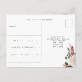 Comer See Italien Hochzeit Rsvp Postkarte (Rückseite)