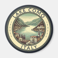 Comer See Italien Illustration Reisen Kunst, Dicht