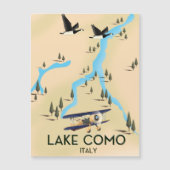 Comer See Italien Karte Reiseplakat (Vorderseite)