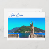 Comer See Italien Landschaft Aussicht auf Berge Postkarte (Vorne/Hinten)