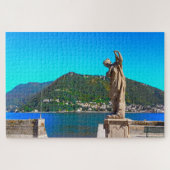 Comer See - Italien Landschaft Berge Aussicht Puzzle (Horizontal)