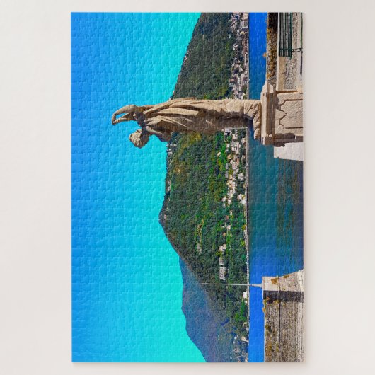 Comer See - Italien Landschaft Berge Aussicht Puzzle (Vertikal)