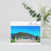 Comer See Italien Landschaft Bergsee-Zauber Postkarte (Stehend Vorderseite)