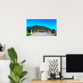 Comer See Italien Landschaftsgebirge Poster (Heimbüro)