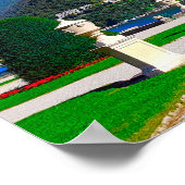 Comer See Italien Landschaftsgebirge Poster (Ecke)