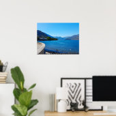 Comer See Italien Landschaftsgebirge Poster (Heimbüro)