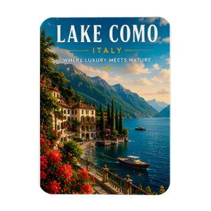 🌊 Comer See Italien Luxus am Seeufer Magnet
