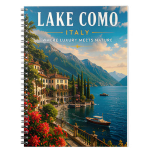 🌊 Comer See Italien Luxus am Seeufer Notizblock