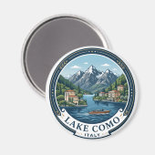 Comer See Italien Magnet (Vorderseite/Rückseite)