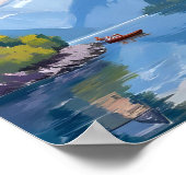 Comer See, Italien Malerposter drucken Poster (Ecke)