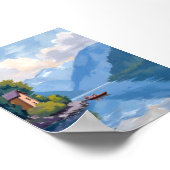 Comer See, Italien Malerposter drucken Poster (Ecke)