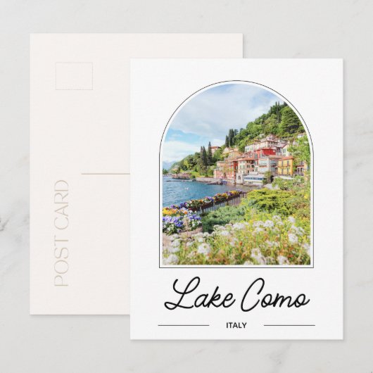 Comer See Italien Postkarte (Vorne/Hinten)