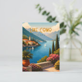 Comer See Italien Postkarte (Stehend Vorderseite)