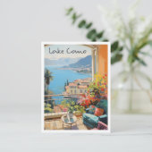Comer See Italien Reise  Postkarte (Stehend Vorderseite)