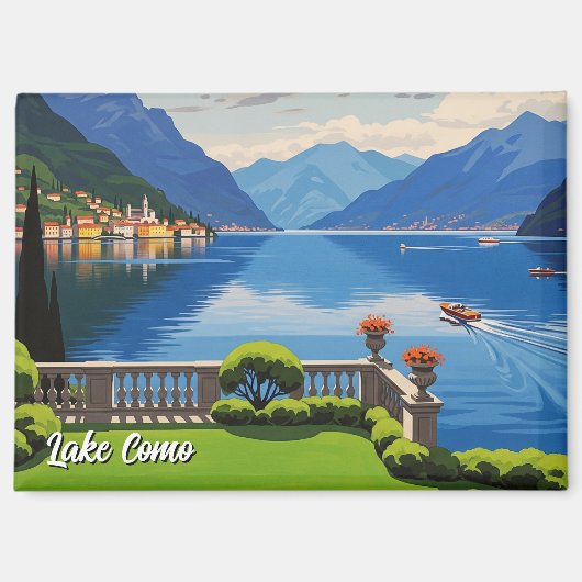 Comer See Italien Reisen Magnet (Vorderseite)