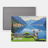 Comer See Italien Reisen Magnet (Vorderseite/Rückseite)