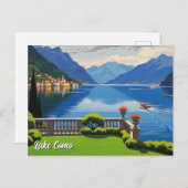 Comer See Italien Reisen Postkarte (Vorne/Hinten)