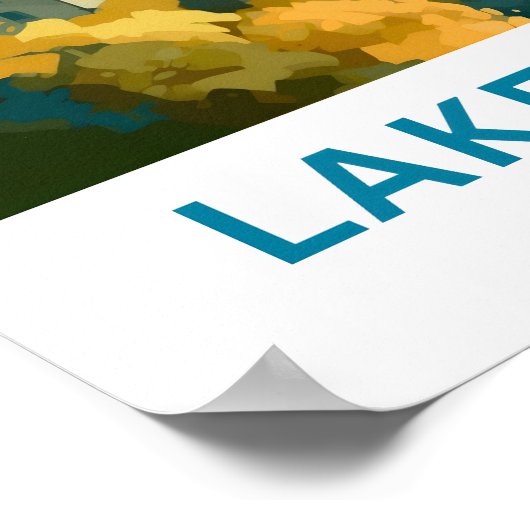 Comer See Italien Reisen Print Poster (Ecke)