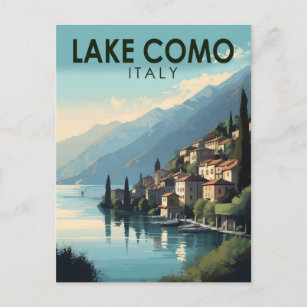 Comer See Italien Reisen Vintag Postkarte