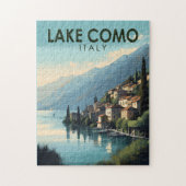 Comer See Italien Reisen Vintag Puzzle (Vertikal)