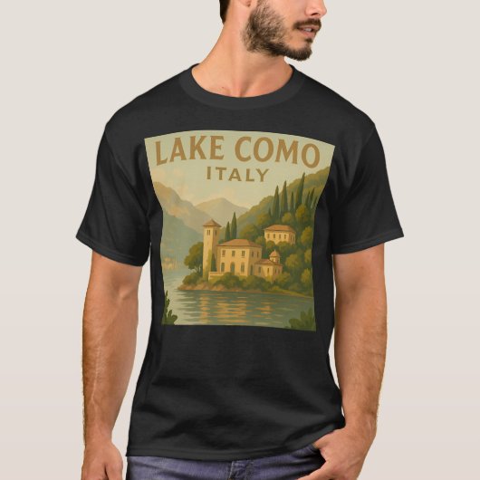 Comer See Italien T-Shirt (Vorderseite)
