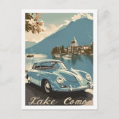Comer See Italien Vintag Berühmter Reiseraum Postkarte (Vorderseite)