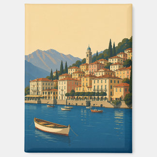 Comer See Italien Vintage Reise Italienische Seen Magnet