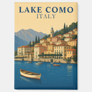 Comer See Italien Vintage Reise Italienische Seen Magnet