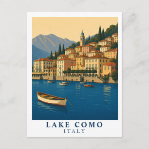 Comer See Italien Vintage Reise Italienische Seen Postkarte