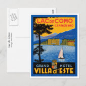 Comer See Postkarte (Vorne/Hinten)