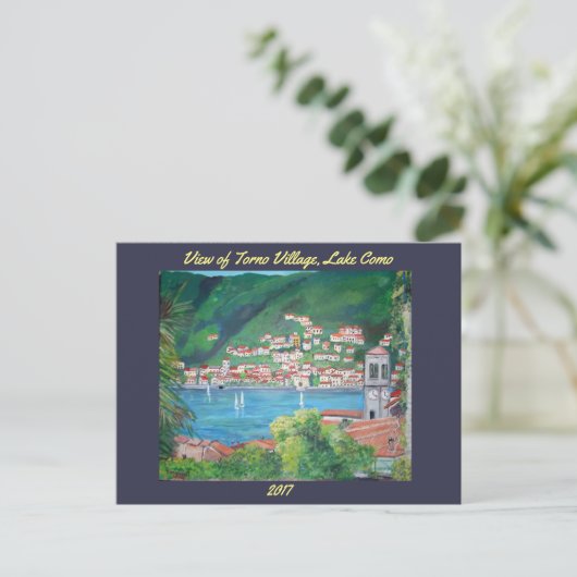 Comer See - Postkarte (Stehend Vorderseite)