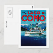 Comer See Postkarte (Vorne/Hinten)