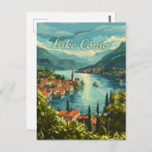 Comer See Postkarte (Vorne/Hinten)