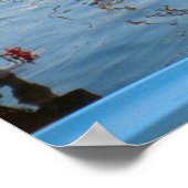 Comer See, Traditionelles Seegelboot in der Marina Poster (Ecke)