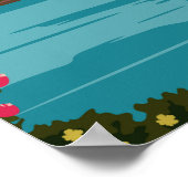 Comer See Vintag Italien Poster (Ecke)