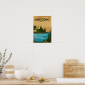Comer See Vintag Italien Poster (Küche)