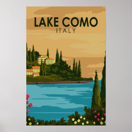 Comer See Vintag Italien Poster