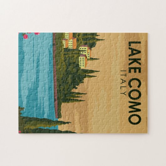 Comer See Vintag Italien Puzzle (Horizontal)