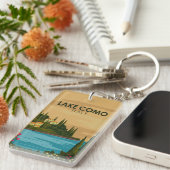 Comer See Vintag Italien Schlüsselanhänger (Vorderseite rechts)