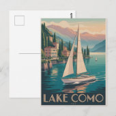Comer See Vintag Postkarte (Vorne/Hinten)