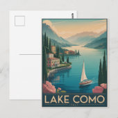 Comer See Vintage Postkarte (Vorne/Hinten)