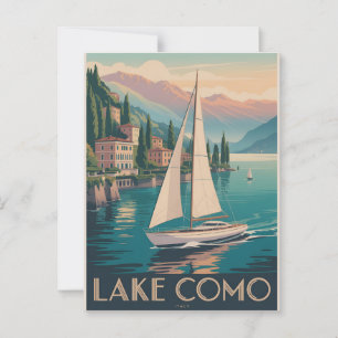 Comer See Vintage Postkarte