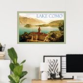 Comer See ~ Vintage Travel Poster (Heimbüro)